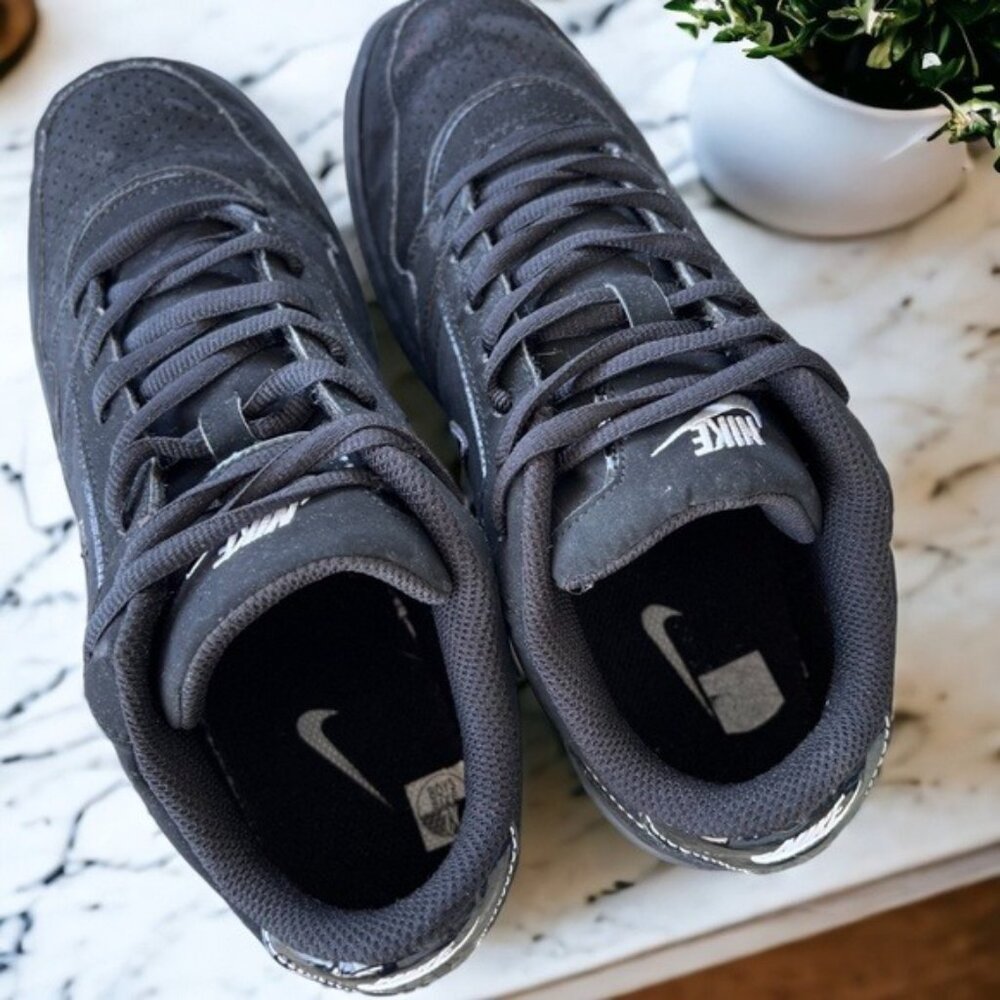 Nike Boy's Size 7 Youth Black Lace Up Sneakers - Picture 7 of 11